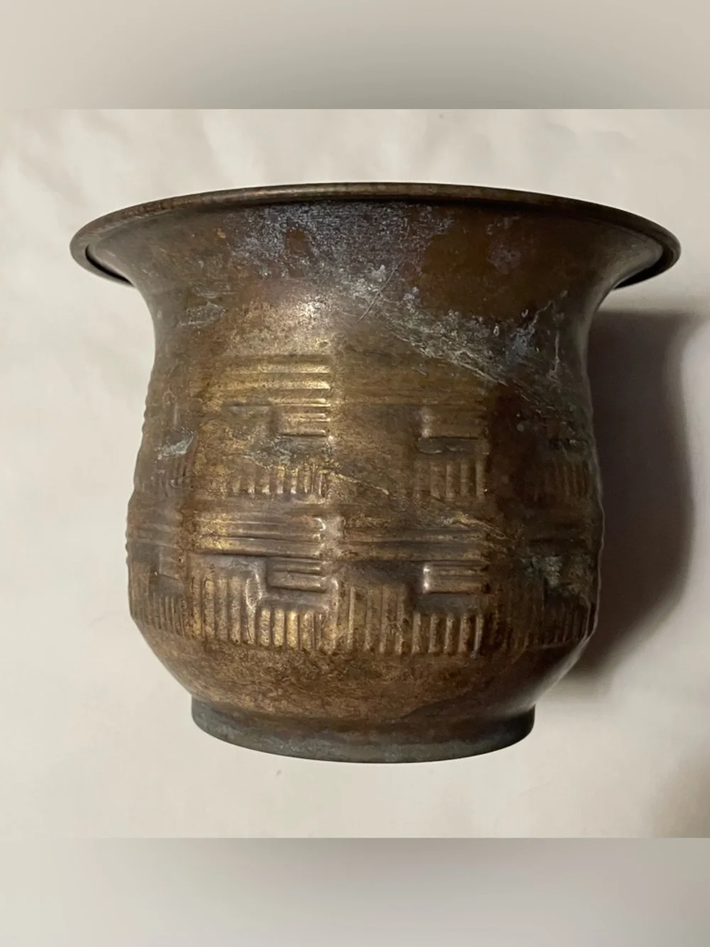 Vintage Hand Hammered Copper Planter Jardiniere Cachepot Urn